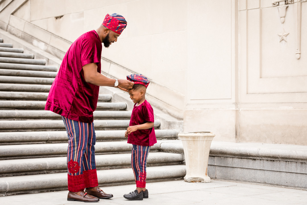 Nigerian father and son